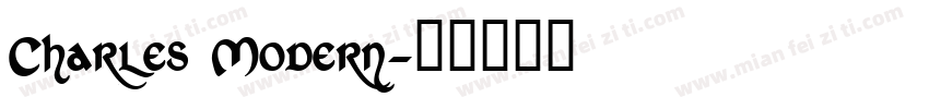 Charles Modern字体转换